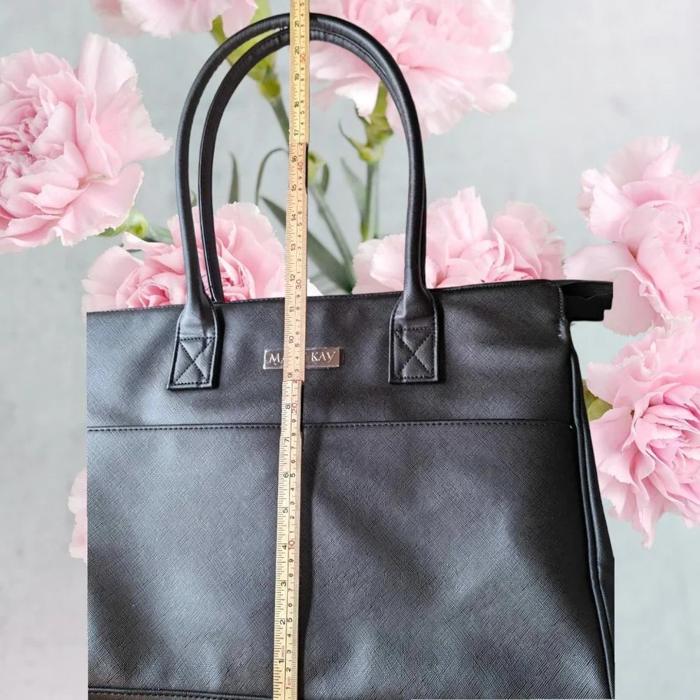 Mary Kay Exclusive Black Business Tote Floral Interior Limited - Picture 6 of 7